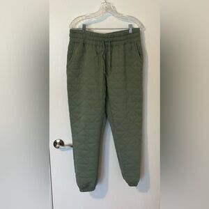 Avalanche Olive Quilted Track Pants
